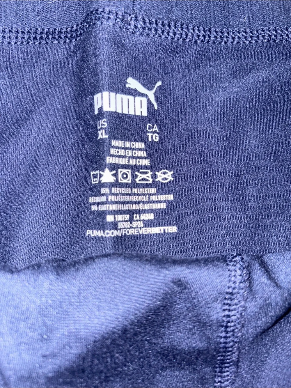 Puma Men's Navy Blue Boxer Briefs